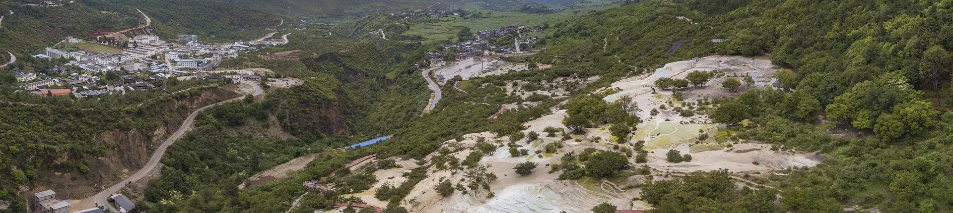 Terrazas de agua blanca de Baishuitai
