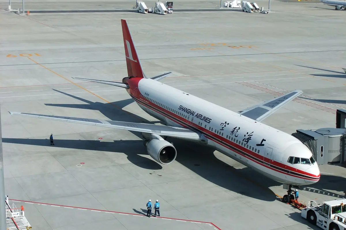 شركة Shanghai Airlines في مطار طوكيو الدولي (هانيدا)، صورة توضيحية لميناء الرحلات البحرية