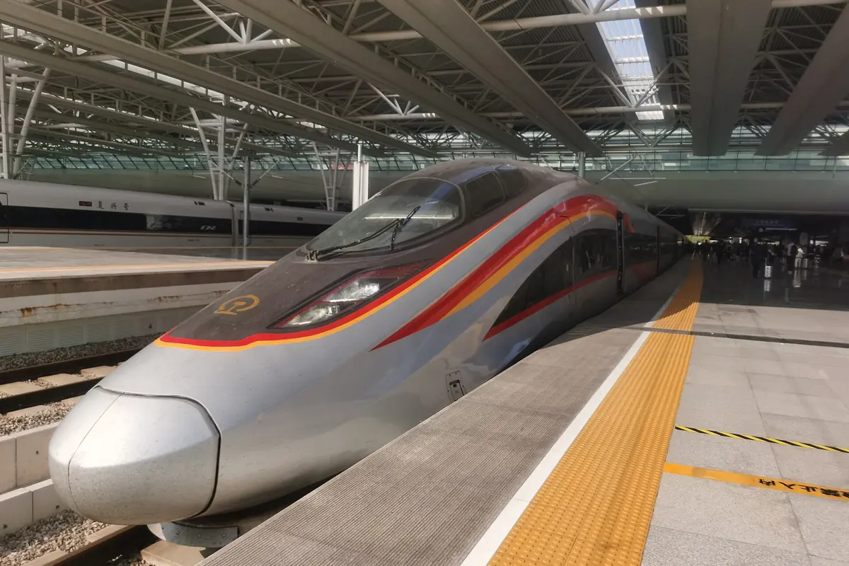 CR400AF-BZ-2249 arrived at Shanghai Hongqiao Railway Station-20211030