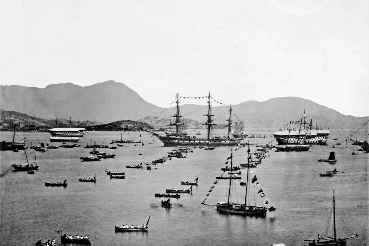 HONG-KONG HARBOUR, illustrating Weather