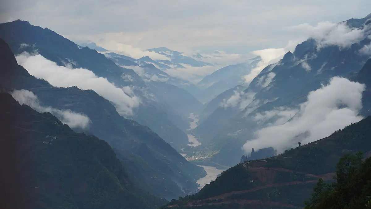 High mountains of northwestern Yunnan on a Nujiang canyon journey