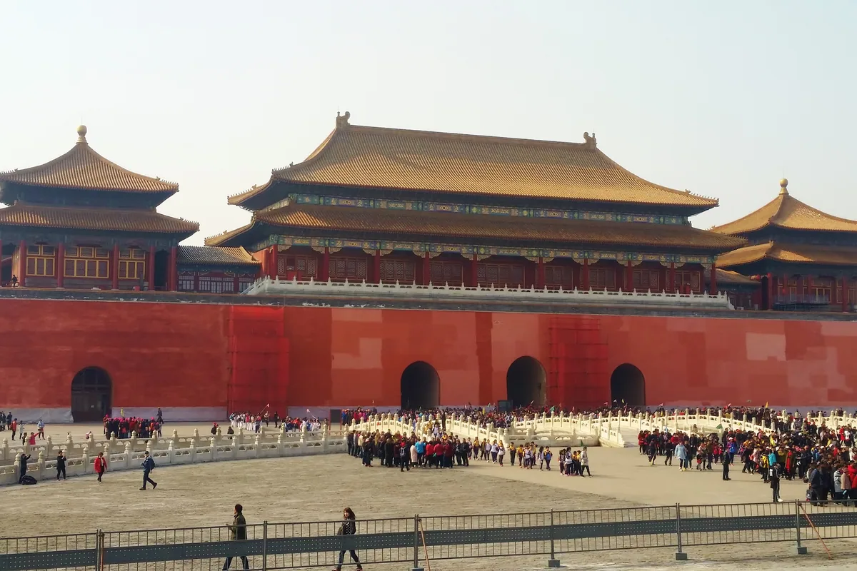 The Meridian Gate of the Forbidden City in Beijing