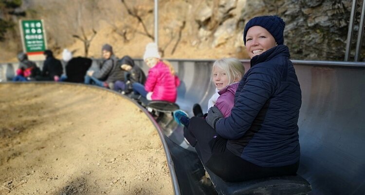 Toboggan experience at Mutianyu Great Wall