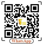 QR-Code mit der Aufschrift WhatsApp zum Öffnen eines Chats
