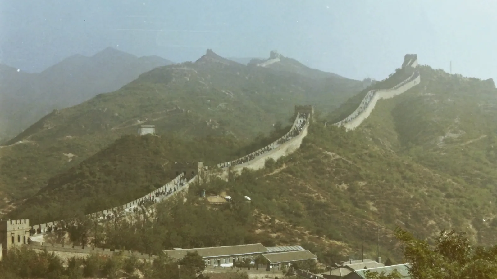 The Great Wall at Badaling, photographed in 1984